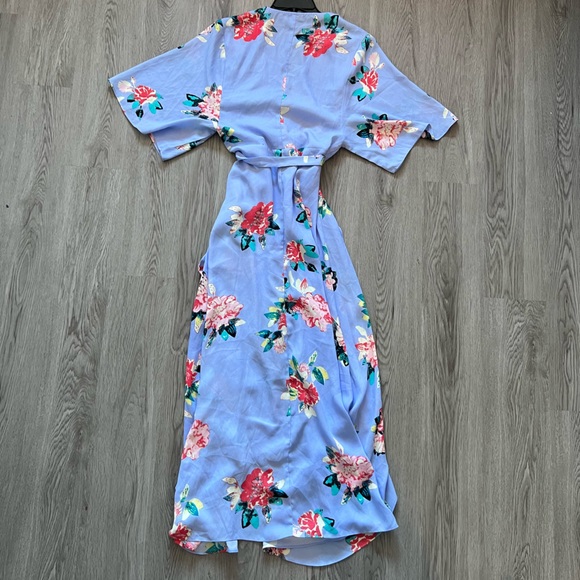 Blue floral summer dress - Picture 2 of 2